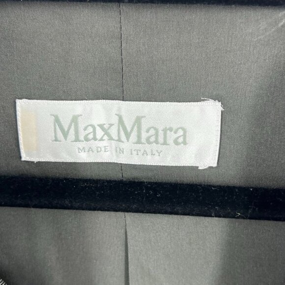 ✅ Max Mara Made In Italy Light Gray Jacket Wool Blend Blazer Size 4 $1150 - Picture 3 of 5